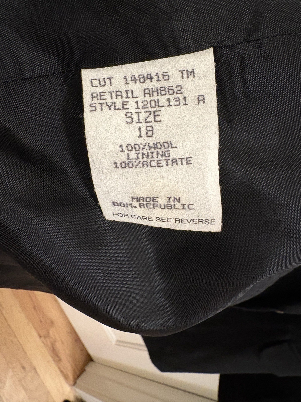 Koret Wool Black Blazer Collared Button Pockets L… - image 3