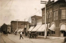 Homer IL Illinois Street View Hardware Store Conkey Bros RPPC Postcard COPY