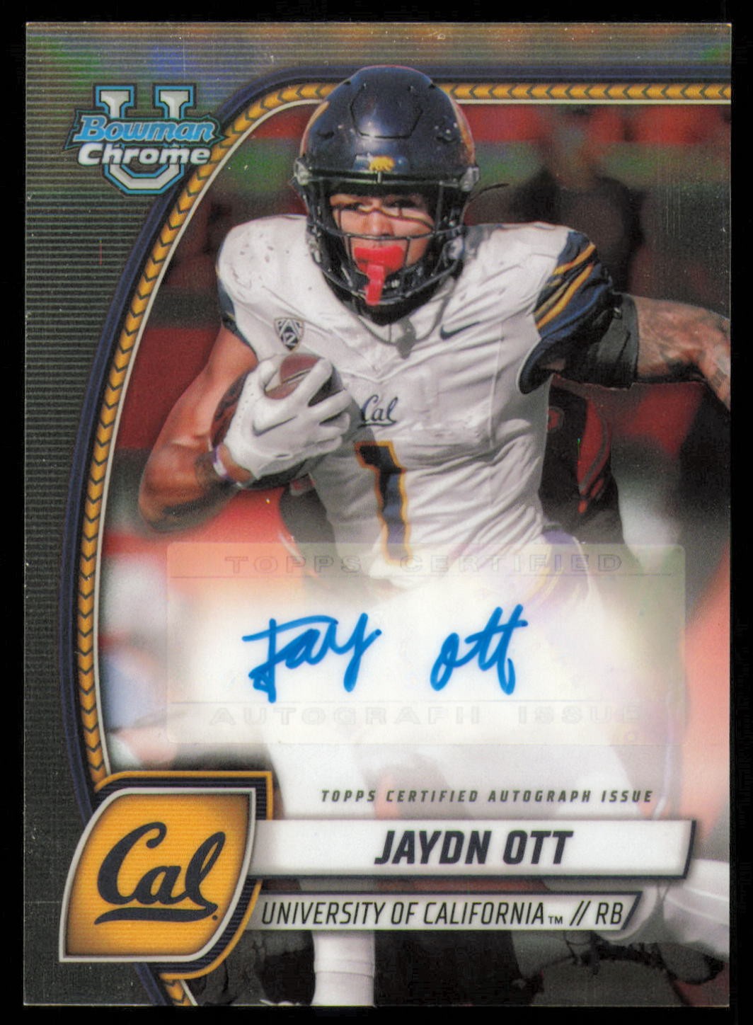 2024 Bowman University Chrome #PA-JOT Jaydn Ott Prospect Autographs