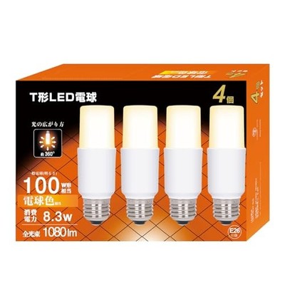 Led Light Bulb, T-Type, 26Mm Base, 8.3W (Equivalent To 100W Incandescent Bulb),_