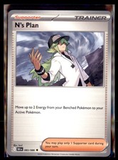 Pokemon N's Plan Black Bolt BLK 083/086 Non Holo 4 Card Lot