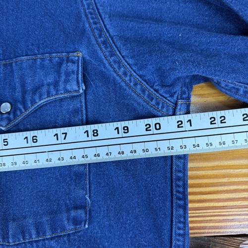 Vintage Carhartt Herren S02 Denim Pearl Snap Shirt 16 x 34 Traumhaft!! - Bild 9 von 15