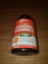 NutriFlair Premium Liposomal Vitamin C 180 Capsules 1700mg Exp 01/28