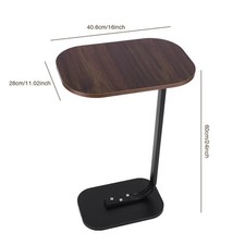 C-Shaped Side Table Portable Corner Table Small Snack Coffee Tables Home Light L