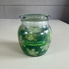 YANKEE CANDLE Sparkling Pine Farmer's Market 15.5oz Jar RETIRED Rare Snowflake