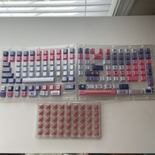 Anime Keycap Set Girl Pink Purple The Light W...