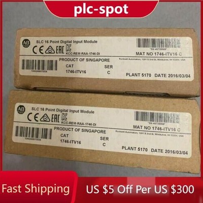New Factory Sealed AB 1746-ITV16 SER C SLC 16 POINT DIGITAL INPUT MODULE