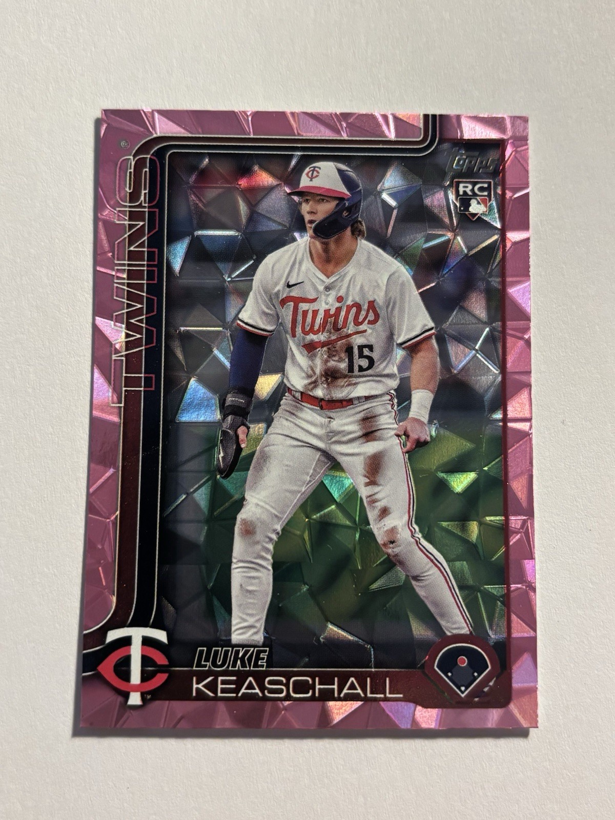 2025 Topps Update #US16 Luke Keaschall RC Pink Diamante Minnesota Twins