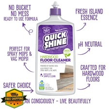 Quick Shine Hardwood Floor Cleaner 27oz 2Pk Streak Free No Rinse Mop