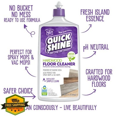 Quick Shine Hardwood Floor Cleaner 27oz 2Pk Streak Free No Rinse Mop