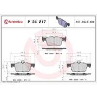 Bremsbelagsatz Brembo P 24 217