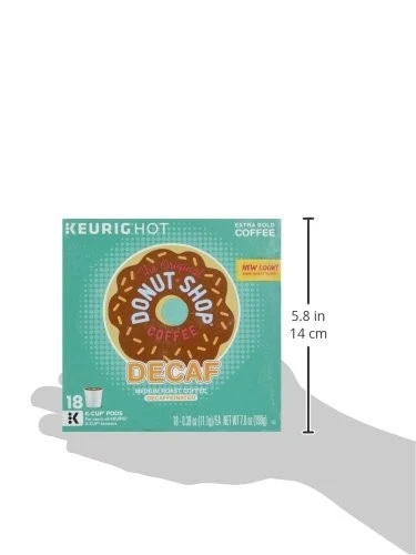 Keurig Compatible Donut Shop Café Descafeinado 18 Cuentas K Tazas Sabor Extra Audaz Foto 4 de 4