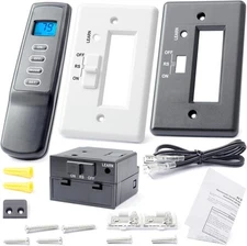 Upgraded Fireplace Remote Control Kit Replacement for Skytech Black & white 