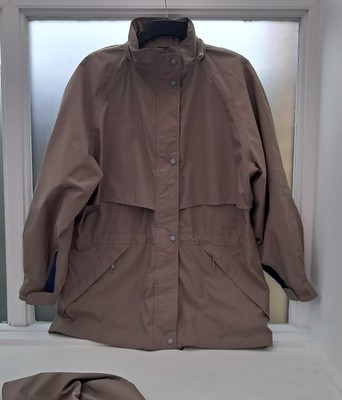 Gore-tex Regenmantel. Eddie Bauer Damen Größe L, hellbraun. WPL 9647 CA 00665.