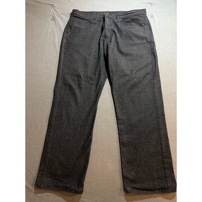 Roca Wear Jeans Mens 40x32 Black Denim Zip Flap Pocketed Belted Y2K.
