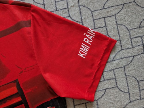 ● VINTAGE 2000'S KIMI RAIKKONEN FERRARI F1 GRAPHIC SHIRT SIZE MEN'S ADULT L ● - Picture 3 of 15