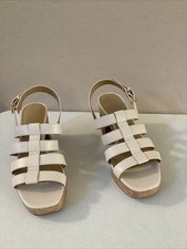 Michael Michael Kors Cream Ivory Platform Block Sandals Size 11