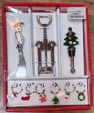 LSArts Complete 9 Piece Bar Set for Wine and Cheese Theme NEW IN BOX