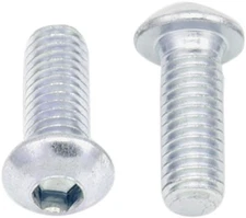 Bolt Motorcycle Hardware Button Head Allen Bolts M6 x 16mm 10-Pack
