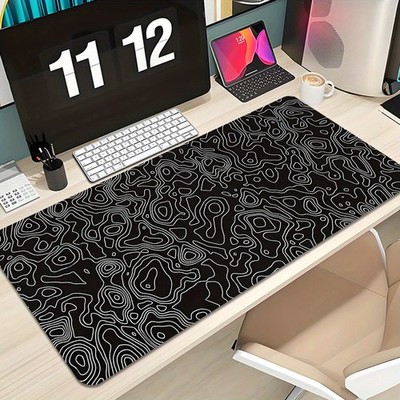 40*90cmExtra large mouse pad Strata Liquid Design Abstract terrain line XXL 23.6