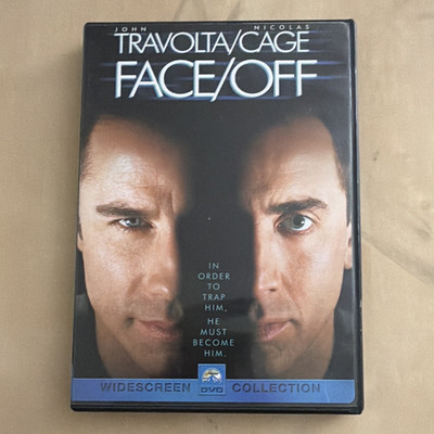 Face/Off Widescreen DVD R 1997 140 min Travolta Cage John Woo Eng/Sp Subs