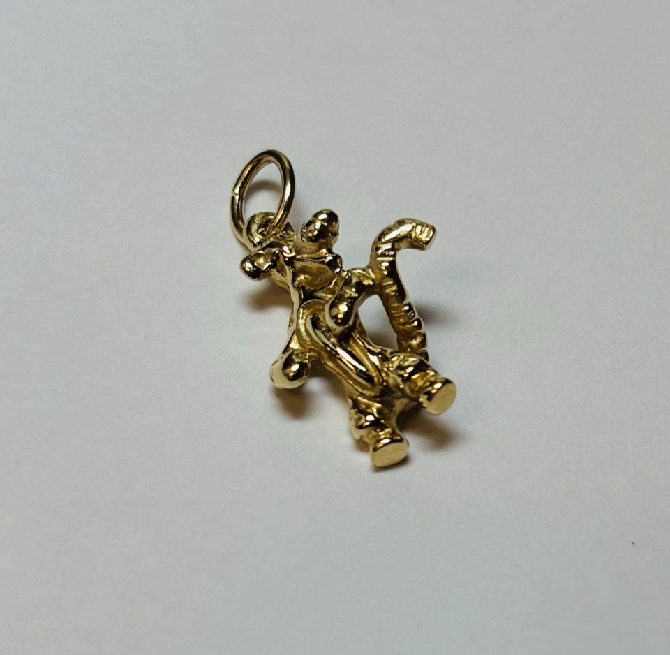 Colgante Disney Oro Amarillo 14k 3D Tigger Charm Foto 3 de 4