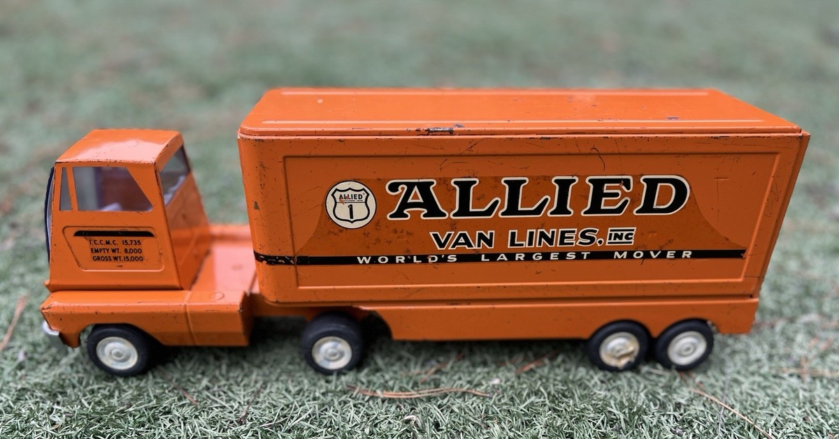 Vintage Tonka Allied Van Lines Inc Nation Wide Moving Semi-Truck