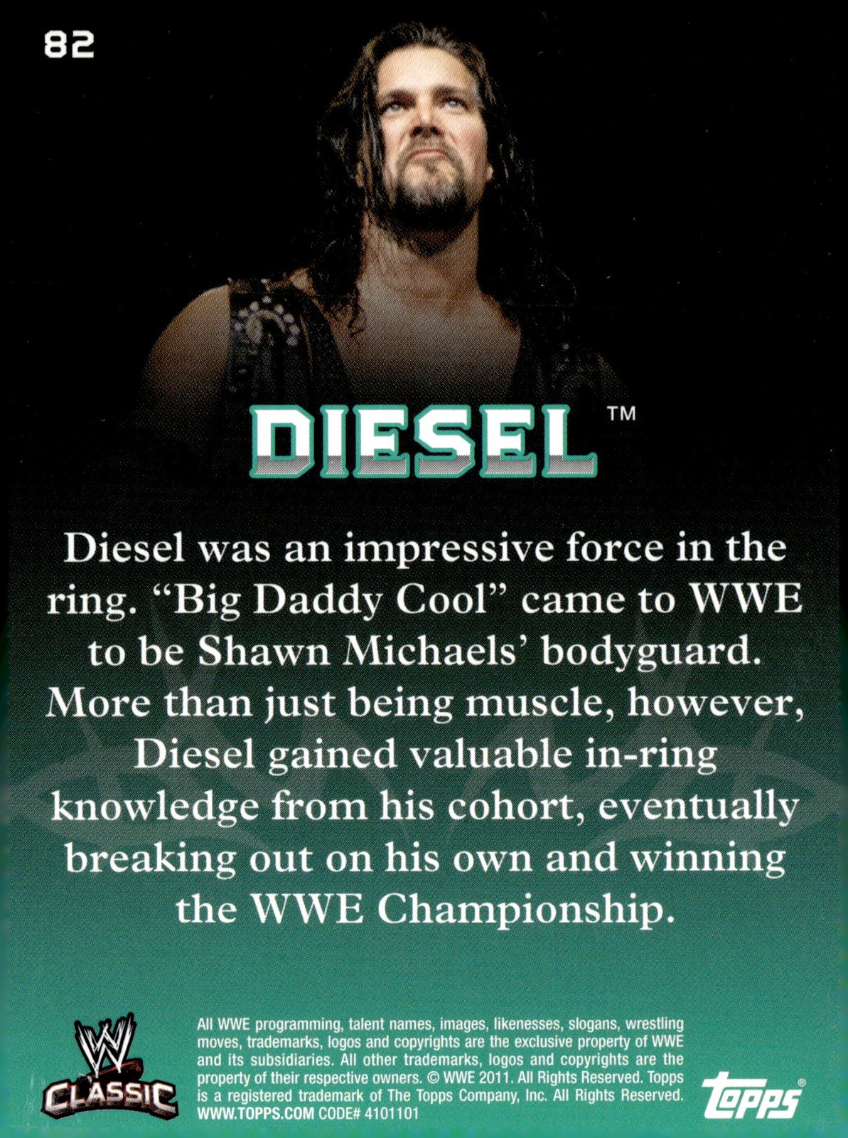 2011 Topps WWE Classic #82 Diesel thumbnail 2