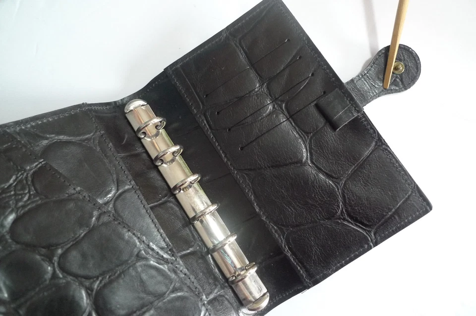 MULBERRY -  POCKET BOOK AGENDA- MADE @ UK - BLACK CONGO LEATHER - NEW OLD STOCK - Image 4 of 4