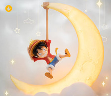 HAPPY LIFE One Piece Luffy Magnetic-Control Mini Night Light