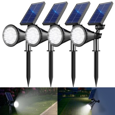 Solar Spot Lights Outdoor, 36 LEDs 1000LM Adjustable Solar Lights Outdoor Wat...