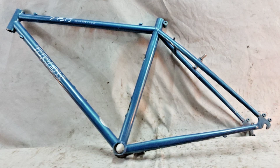 Cuadro de bicicleta híbrida Trek Multitrack 720 1996 grande 19" acero a tope café cercanías ~ Foto 2 de 4