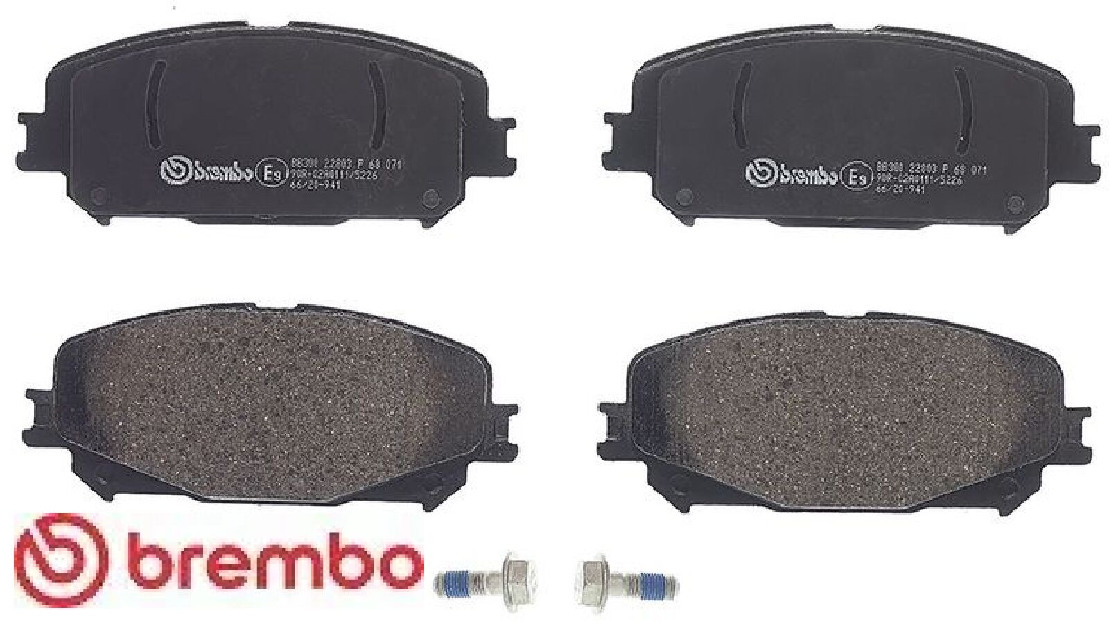 Für BREMBO KLOCKI SZCZEKI CYLINDERKI P 68 071 BRAKE PADS FRONT - Bild 3