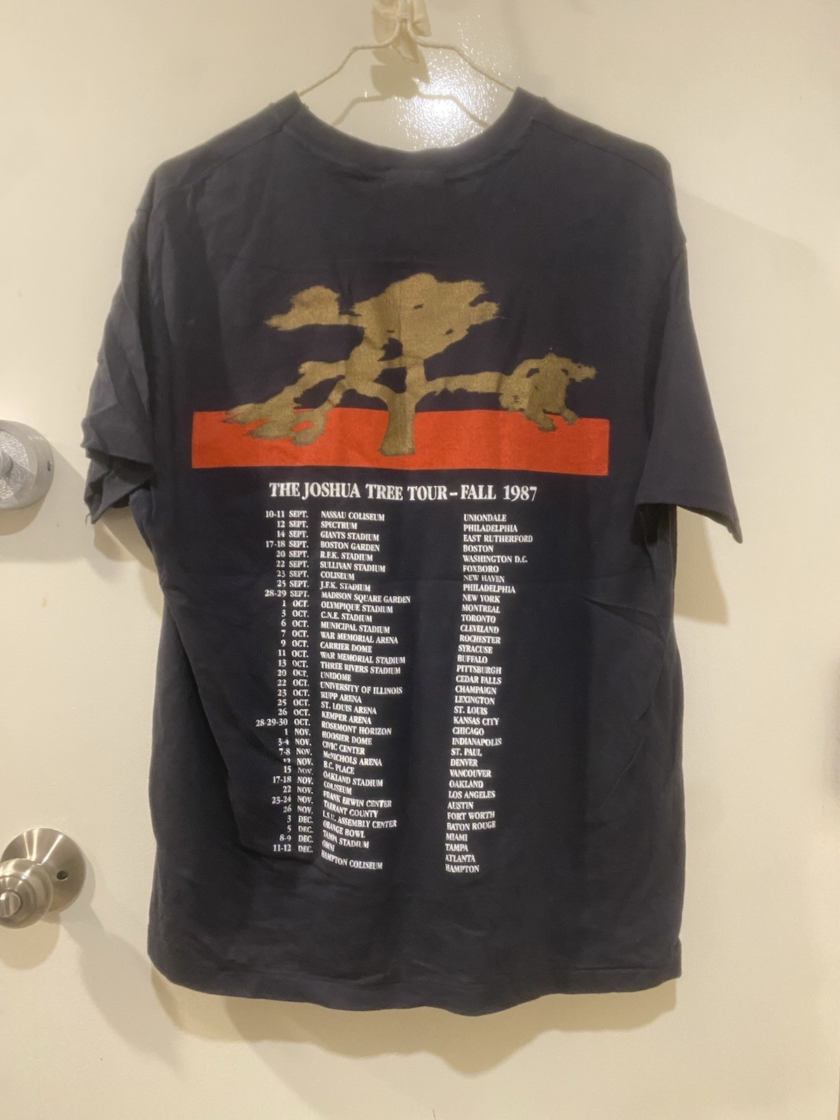 RARE VINTAGE 80S U2 JOSHUA TREE BAND TOUR TEE SINGLE … - Gem