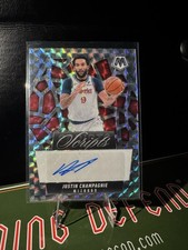 Justin Champagnie 2024-25 Panini Mosaic Scripts Auto Washington Wizards
