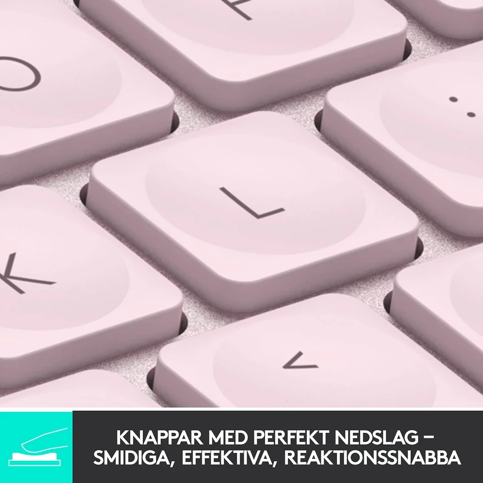 Logitech - MX Keys Mini Minimalist Wireless Illuminated Keyboard - Nordic Layout - Photo 2/4