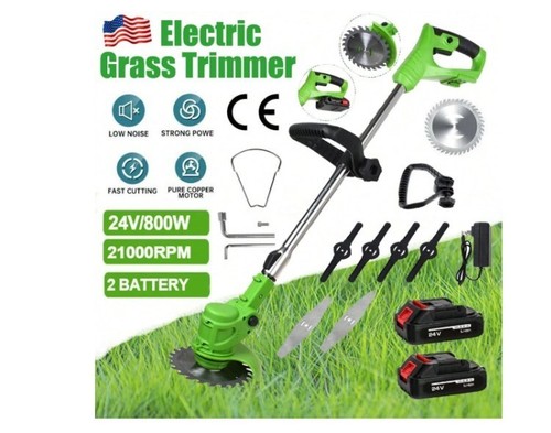 Weed Wacker Cordless Edger Trier Battery Powered 21V 2000Ah