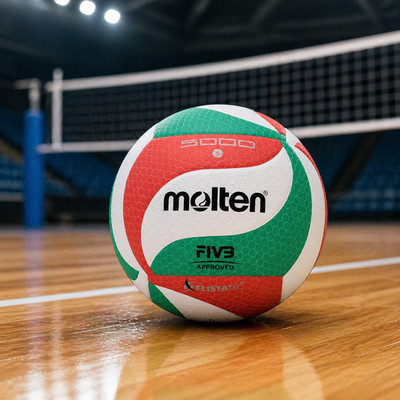 Molten V5M5000 FIVB Approved Volleyball Size 5 Indoor Outdoor Red Green White