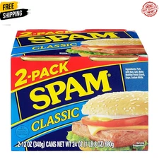 SPAM CLASSIC Twinpack Canned Meat 12 Oz Pack of 2