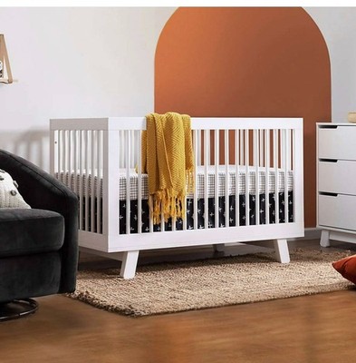 Babyletto Hudson 3-in-1 Convertible Crib with Toddler Rail-White