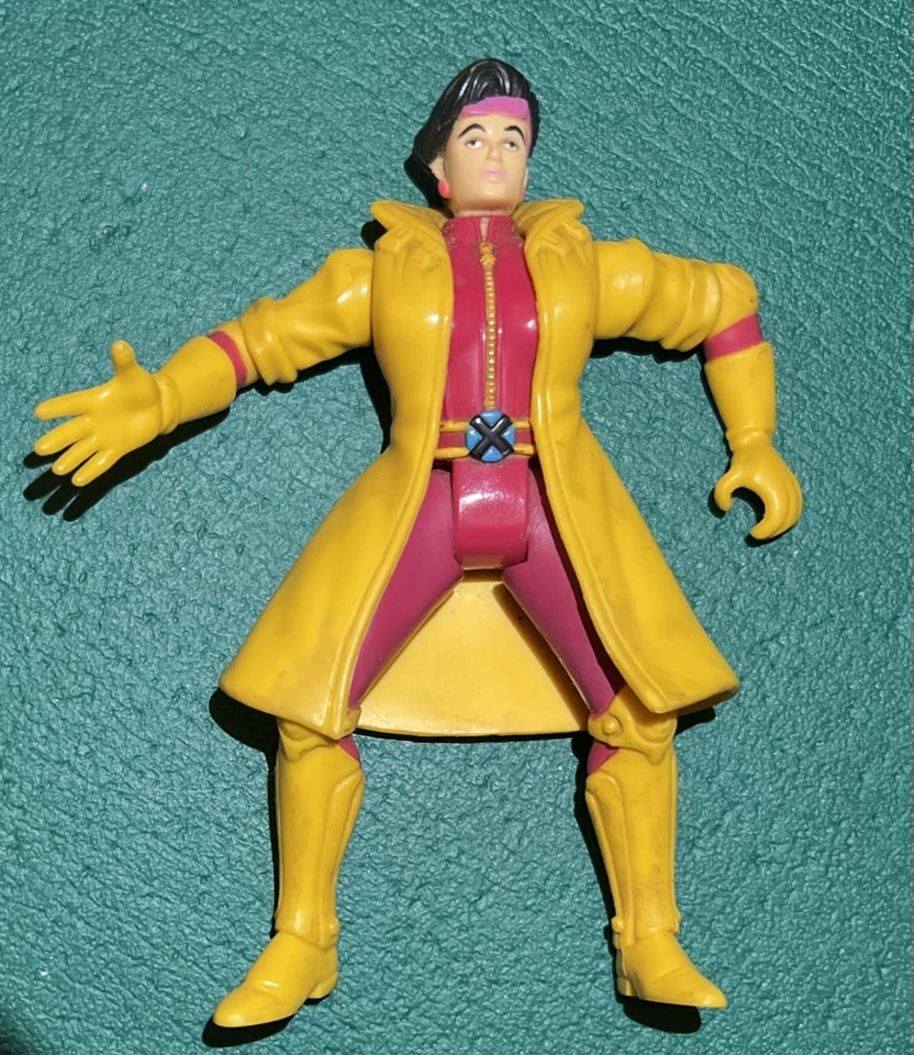 Marvel Toy Biz Super Hero Gambit Wolverine Jean Gray Jubilee Action, Lot Of 5 - Image 4 of 4