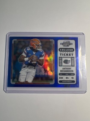 2023 Contenders College Ticket Optic Prizm Blue #D /99 Anthony Richardson