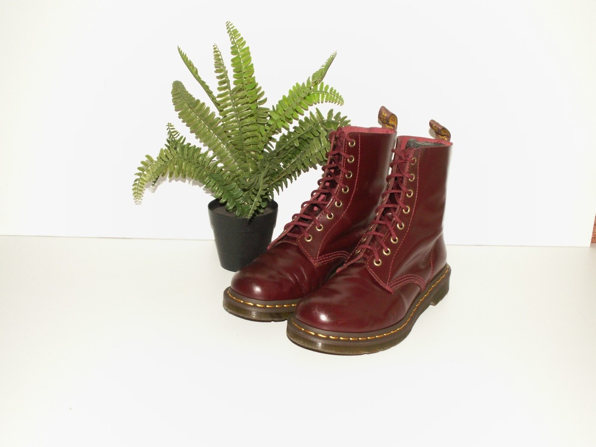 Martens 1460 Pascal Boots Dr Martens Pascal Virginia Cherry Red