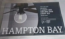 Hampton Bay 1 Light LED Ceiling Fan Light Kit - NOT THE FULL CEILING FAN