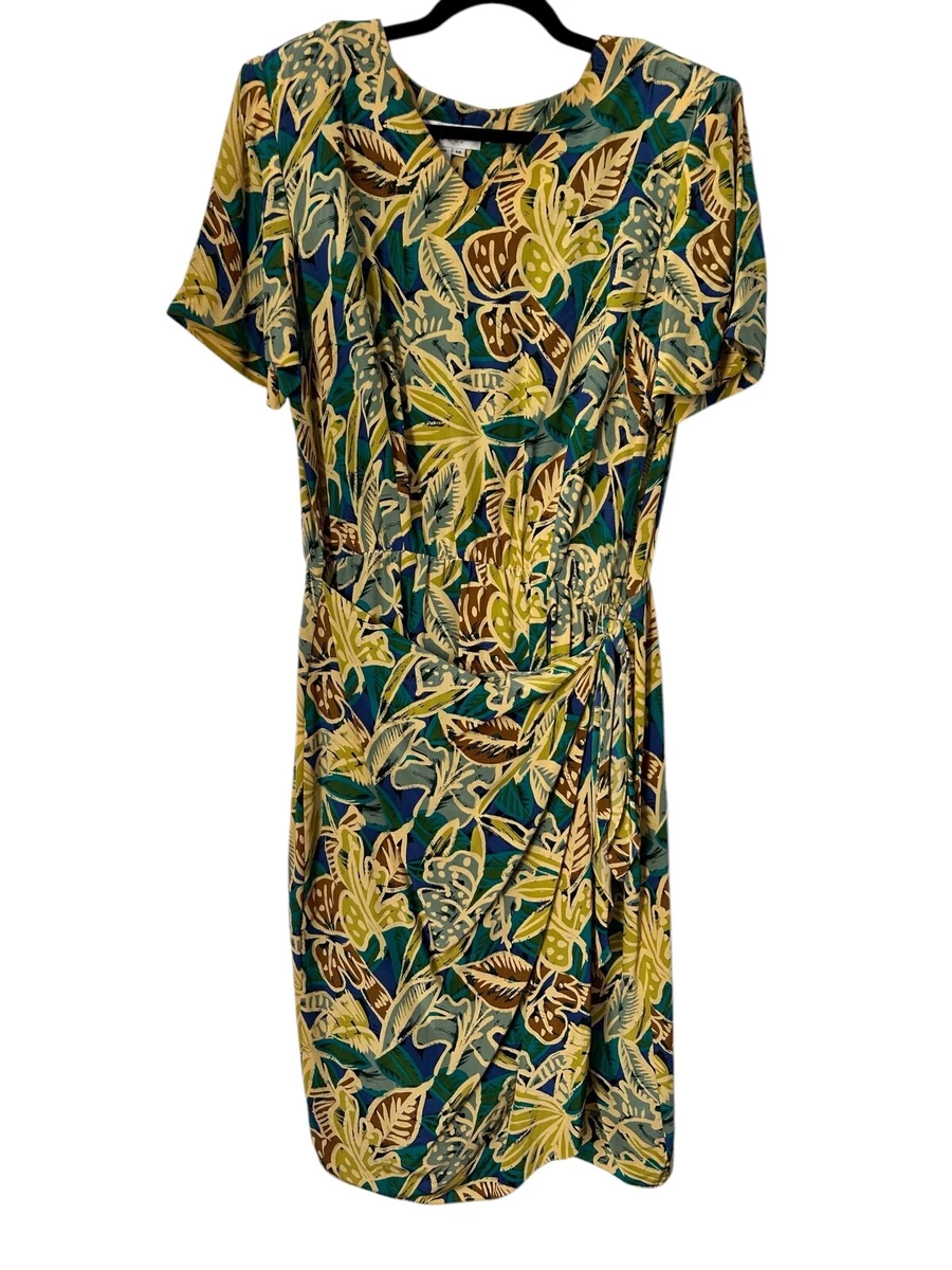 maggy london ceena jersey dress Maggy London censa short sleeve floral knit jersey dress ladies size 4 blue