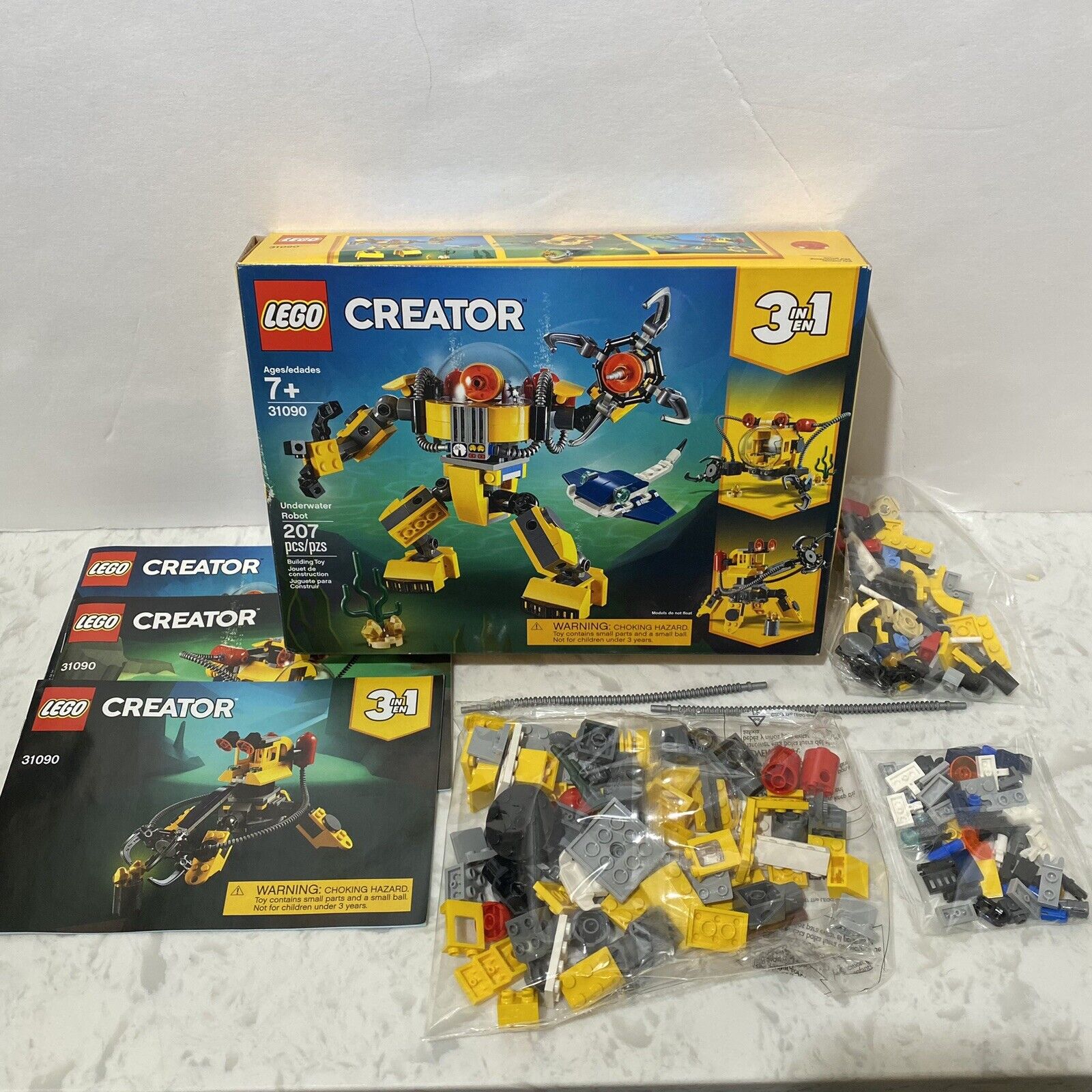 LEGO Creator 3 in 1 Underwater Robot 31090 NEW Open Box