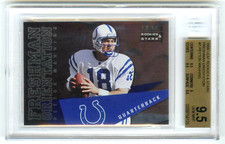 PEYTON MANNING~1998 LEAF FRESHMAN ORIENTATION 1/2500 BGS-9.5 GEM-MT ROOKIE RC #1