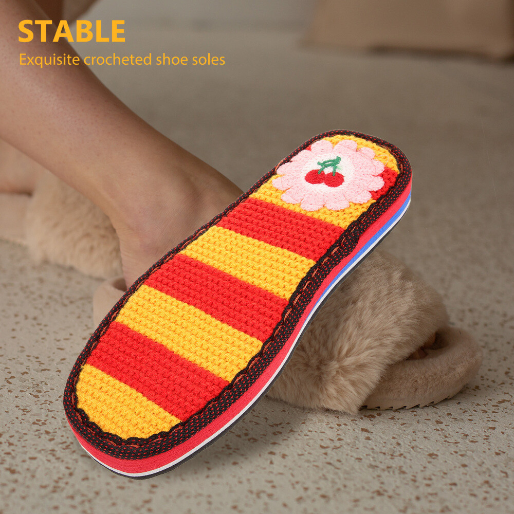 APL Suola pantofole intrecciata a maglia per pantofole uomo e donna