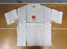 Vintage 1960s Truly Regal NOS White Sanforized Top Blouse Roll Up Sleeve Shirt