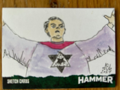 HAMMER SERIE 2 - SEVENTIES SHOCKERS: SKETCHKARTE: VON CLINTON YEAGER #3